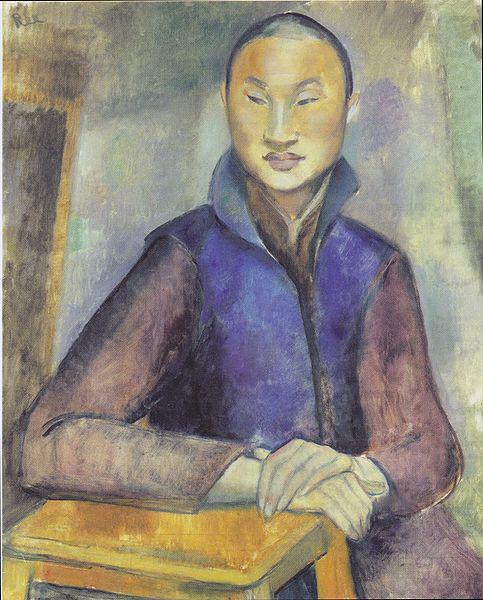Anita Ree Young Chinese man oil painting picture